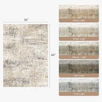 3x5 Area Rug for Entryway, Abstract Carpet for Bathroom Bedroom Tool Room - Image 2