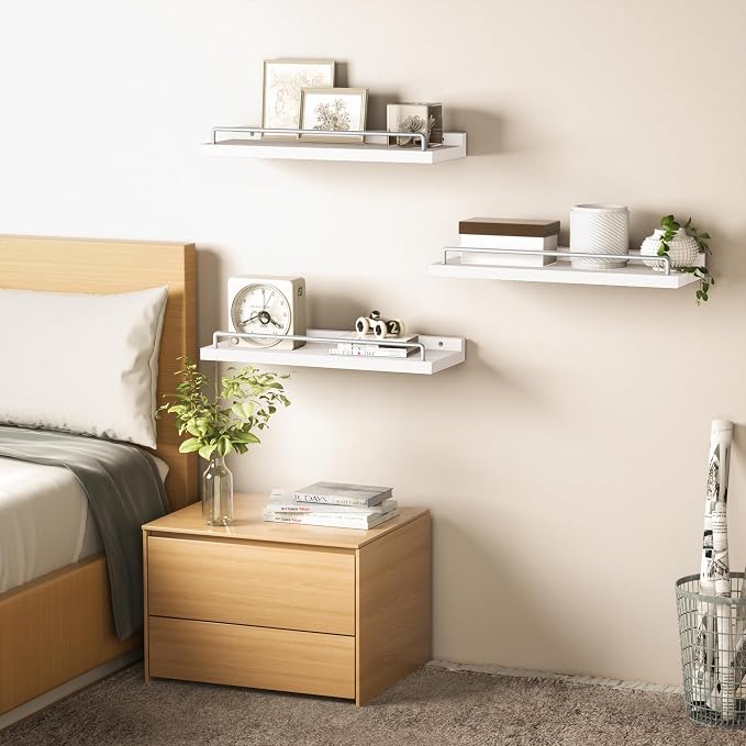 RYOFOBETTO Floating Shelves for Wall Decor, Living Room, Picture Frames - Image 5