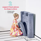 Yourigami Kids and Toddler Play Castle, Playroom Couch Add-On Set, Durable - Image 2