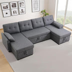 VEVOR U Shaped Sofa Bed, Convertible Sofa Bed - Image 8