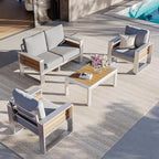 Aoxun Aluminum Outdoor Patio Furniture Set, Coffee Table ×1 - Image 2