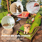 Sqodok Outdoor Cushion Covers 18x18 inch, Wicker Chair - Image 6