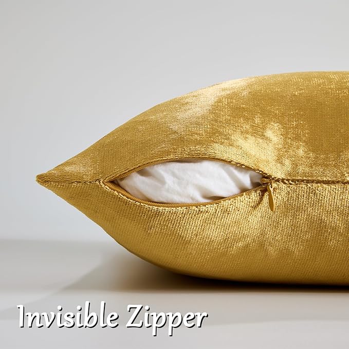 GIGIZAZA Decorative Couch Throw Pillow Covers, Pillow Cases Velvet Pillow - Image 4