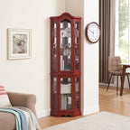 Glass Corner Display Cabinet - Image 3