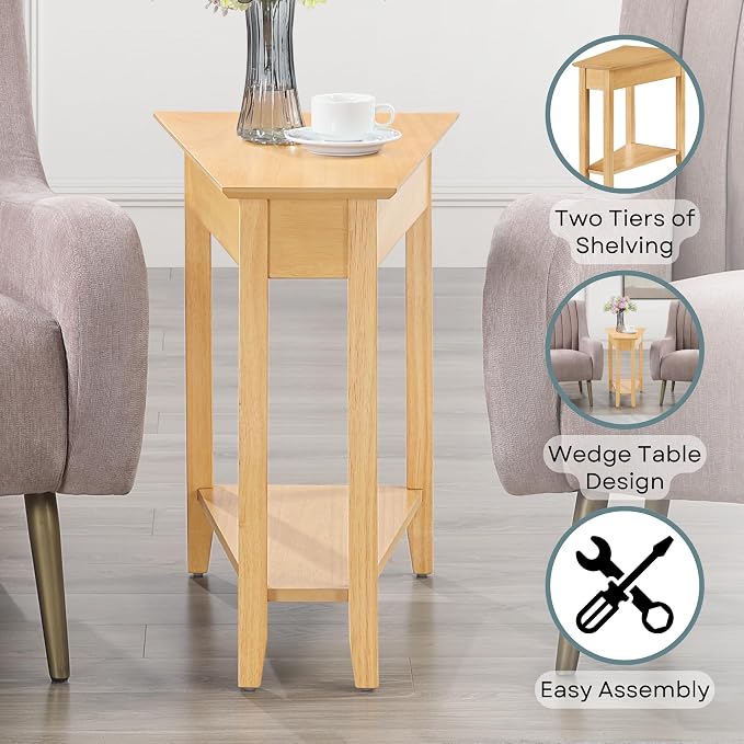 Convenience Concepts American Heritage Wedge End Table 24" - Image 3