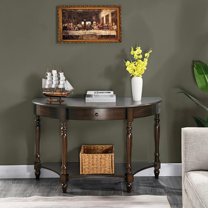 LEEMTORIG Demi Lune Console Table - Image 9