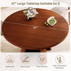 iPormis 47-Inch Round Dining Table - Image 6