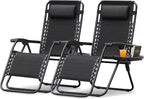 Devoko Patio Zero Gravity Chair Outdoor Free Folding Adjustable Chaise Lounge by DEVOKO