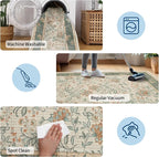 GarveeHome 4x6 Sage Green Washable Area Rug Bedroom Non Slip Nursery Room | - Image 7