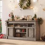 IDEALHOUSE Farmhouse TV Stand for TVs Up to 65", Entertainment Center - Image 3