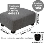 CAROLMADE Small Foot Stool Ottoman Footstool - Image 3