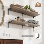 Fun Memories Deep Floating Shelves, 36W x 8D Floating Shelves Set of 2 - Image 3