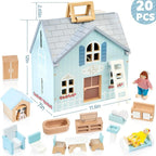 WOODMAM Foldable Wooden Dollhouse - Image 4