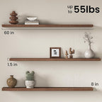 Fun Memories 60Inch Long Floating Shelves, 8 Inch Deep Shelves - Image 3
