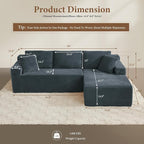 96" Sectional Couches for Living Room Cloud Couch Sofa - Image 2