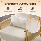 Karl home Cozy Chenille Accent Chair - Image 3