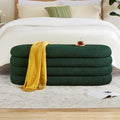 Busaurus Storage Ottoman Bench 49.2 Inch Upholstered Fabric Storage Bench by BUSAURUS