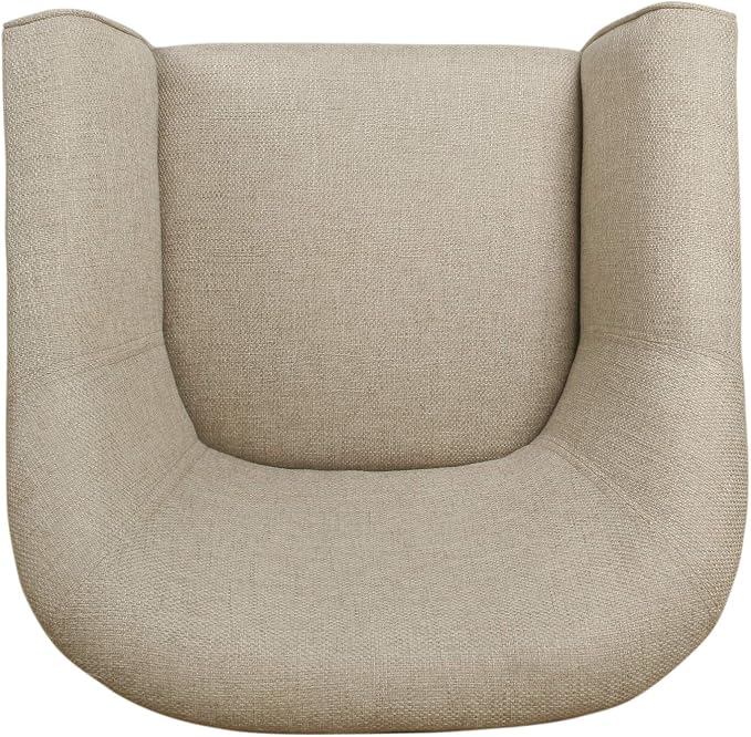 HomePop Barrel Shaped Accent Chair, Light Brown - Image 7