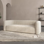 Acanva Luxury Modern Tight Curved Back Velvet Sofa, Minimalist Style Comfy Couch - Image 9