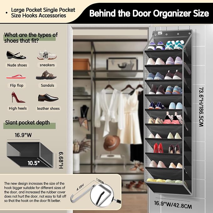 Kotkn 10 Tier Over The Door Organizer - Image 2