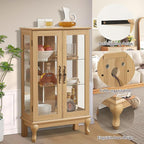 Curio Cabinet with Lighted, Curio Display Cabinet, Glass Display Cabinet with - Image 4