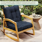 Outdoor Chair Cushions Set of 2, High Back Soft Seat Pad - Image 3