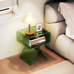 Acrylic Nightstand Side Table Modern Design Clear Home Decor Display End Table - Image 4