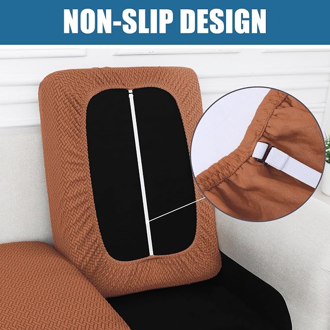 Smiry Waterproof Couch Cushion Covers, Stretch Jacquard Sectional Couch Covers - Image 3