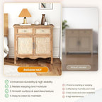 RoyalCraft Solid Wood Nightstand, Vintage Side Table - Image 7