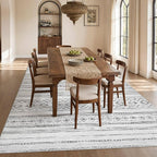 cotiled 6x9 Area Rugs for Living Room: Boho Washable Rug for Dining Room | - Image 7