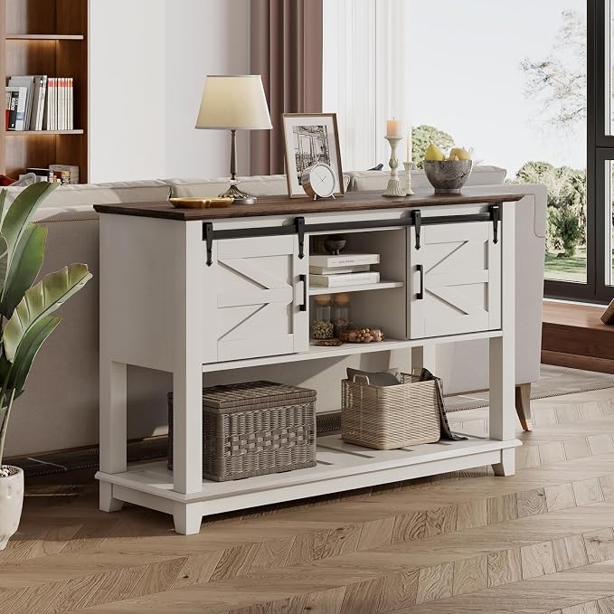 LUXOAK Farmhouse Entryway Table by LUXOAKAddMoreStyletoHome