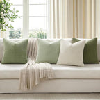 MIULEE Modern Farmhouse Decorative Spring Pillow Covers 18x18 Inch Set of 4 - Image 4