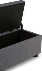SIMPLIHOME Hamilton Storage Ottoman - Image 10