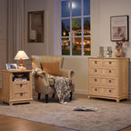 Joaxswe Farmhouse 5 Drawer Dresser - Image 9