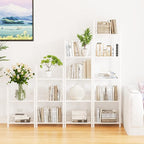 Bookshelf Storage Shelf Bookcase Freestanding Storage Stand - Image 7