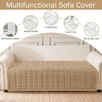 Couch Cover for Dogs, Washable Non Slip Plush Flannel Sofa Protector | Thick - Image 3