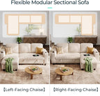 LINSY HOME Sectional Sleeper Sofa Pull Out Couches - Image 3