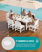 SERWALL Patio Dining Sets for 10 Person, HDPE Dining Set - Image 2