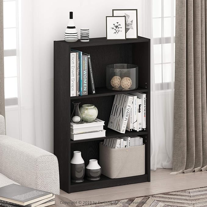 Furinno Jaya Book Shelf, 3-Tier Bookshelf, Standing Bookcase by Furinno-FitsYourSpaceFitsYourBudget