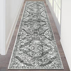 HEBE Hallway Runner Rug 2'x8', Washable Non Slip Kitchen Rug Runner | Soft Boho by HEBE