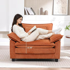 Oversized Accent Chair, Modern Upholstered Armchair Cloud Sofa Chair - Image 3