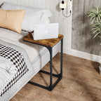 QEEIG C Table Side Table Set of 2 Living Room Sets C Shaped Couch Tray End - Image 4