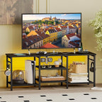 YGEOMER Black Entertainment Stand - Image 8