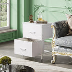 WLIVE White Night Stand, Small Dresser - Image 4