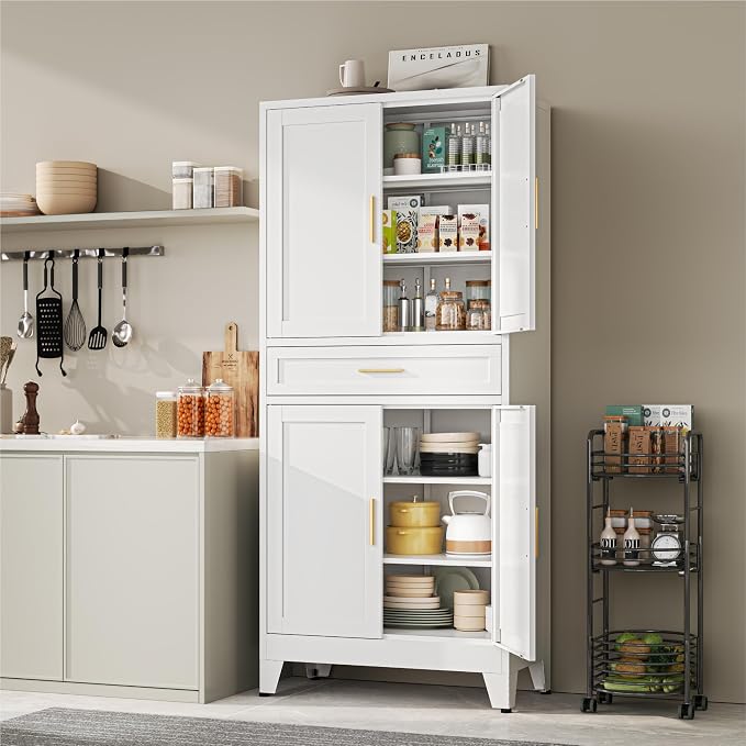 YAUWOH 71''Tall Kitchen Pantry Cabinet - Image 2
