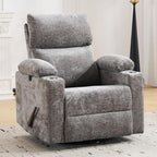 Swivel Rocker Recliner with Adjustable Armrests, Rocking Nursery Chair with by Rhevoy