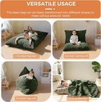 MAXYOYO 3 in 1 Kids Bean Bag Chair Couch, Convertible Chair Folds from Bean Bag - Image 3