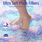 8x10 Area Rug, Cute Kawaii Purple Rainbow Rug - Image 4