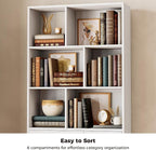 IRONCK Bookshelf, 70.9 Inch Tall Bookcase, 3-Tier Bookshelves - Image 5