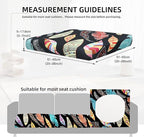8Pcs Outdoor Cushion Covers, Elastic Patio Cushion Covers | Washable, - Image 2